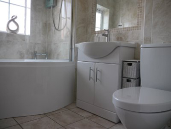 Bathroom Ideas Corner Bath shower over bath designs: and twin sinks to a small compact Bathroom Ideas Corner Bath shower over bath designs: and twin sinks to a small compact