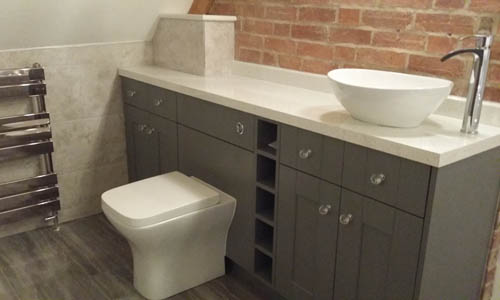 Grey Bathroom Storage Warwickshire