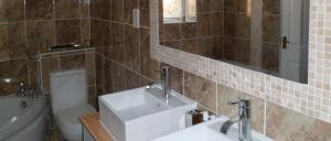 Modern Bathroom design twin counter basins